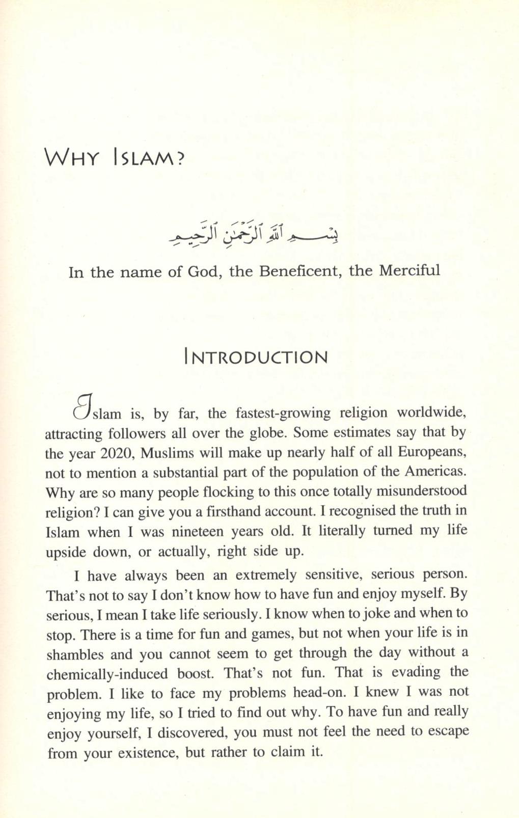 Why Islam?