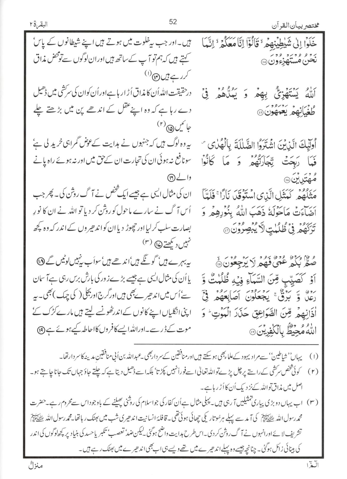 مختصر بیان القرآن – ١ جلد میں مکمل – ترجمہ اور مختصر تفسیر