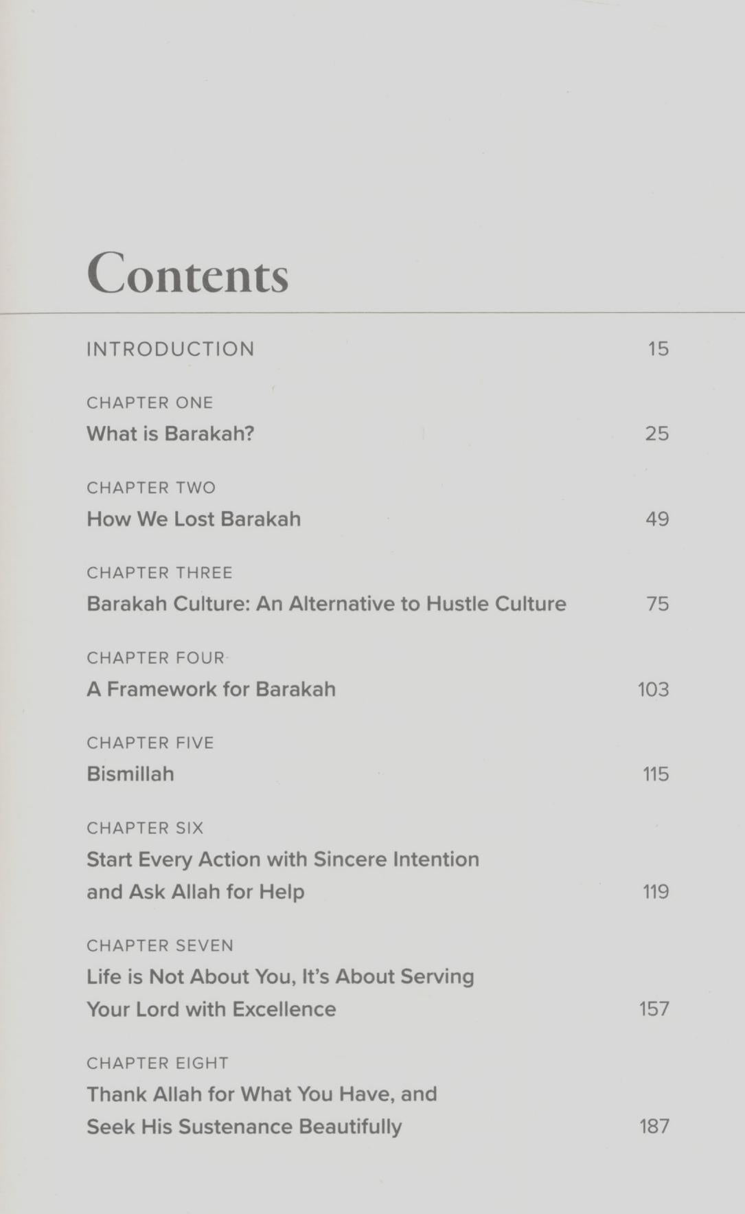 The Barakah Effect - More with Less