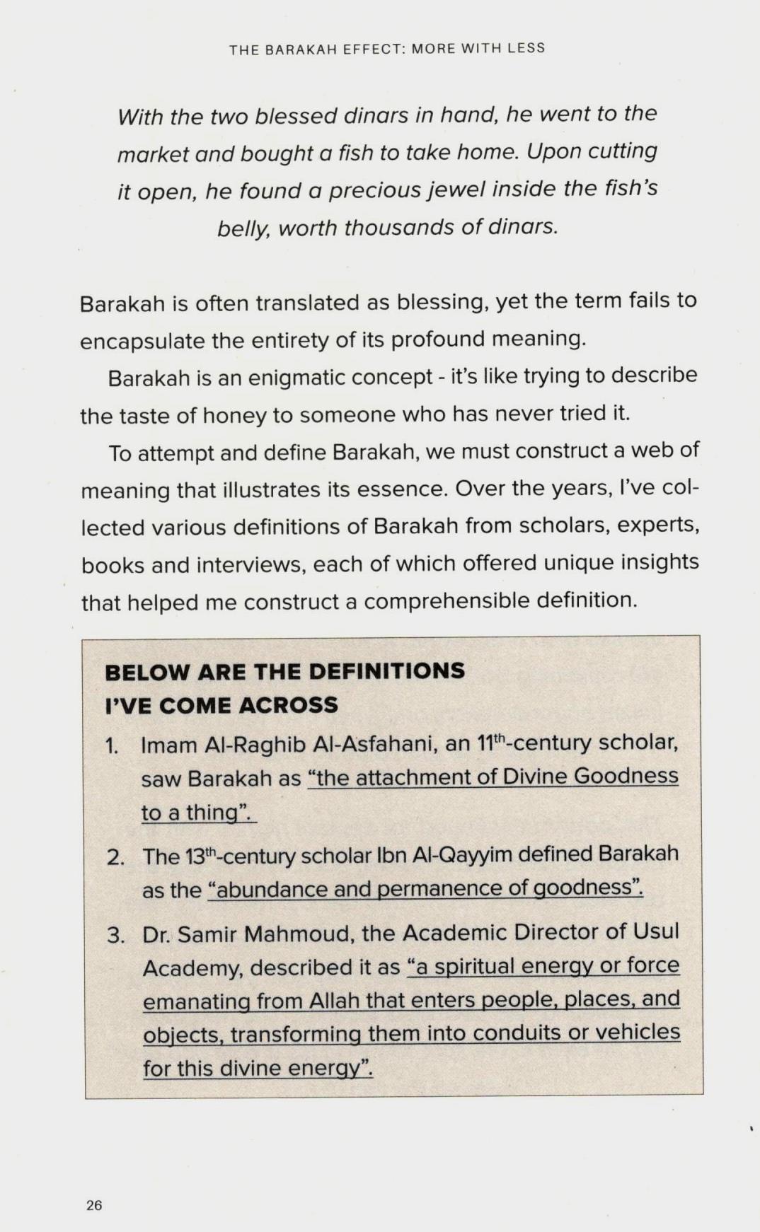 The Barakah Effect - More with Less
