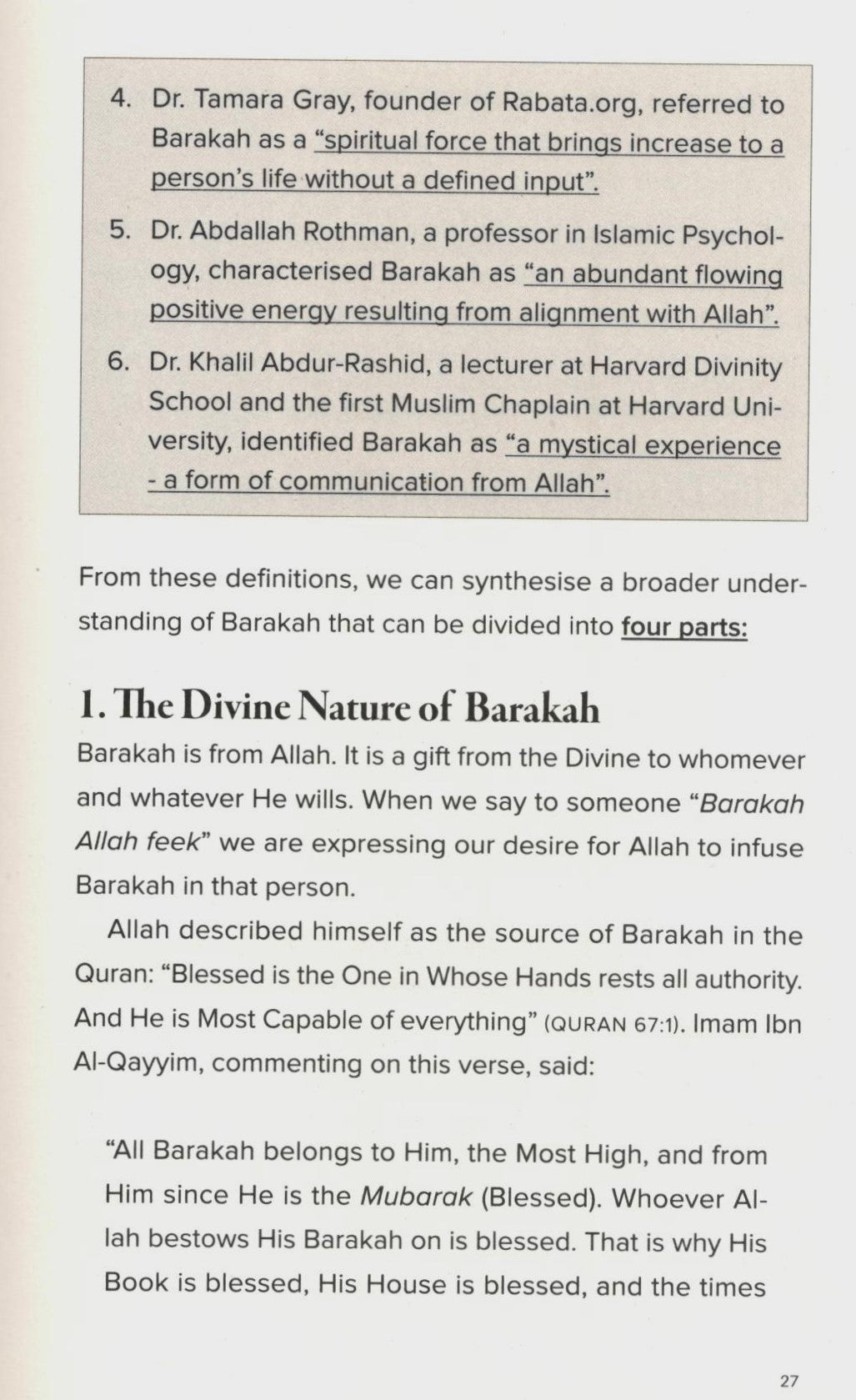 The Barakah Effect - More with Less