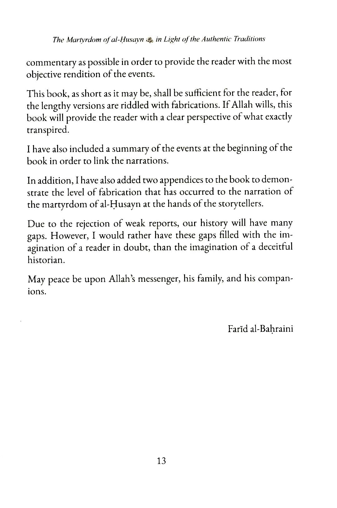 The Martyrdom of Al Husayn (RA)