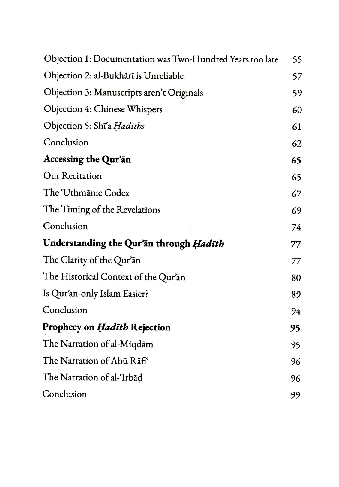 The Necessity of Hadith