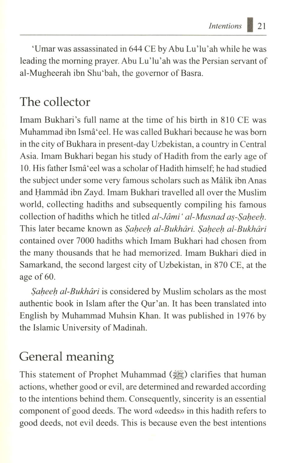 Thirty Hadiths On Islamic Morals and Manners