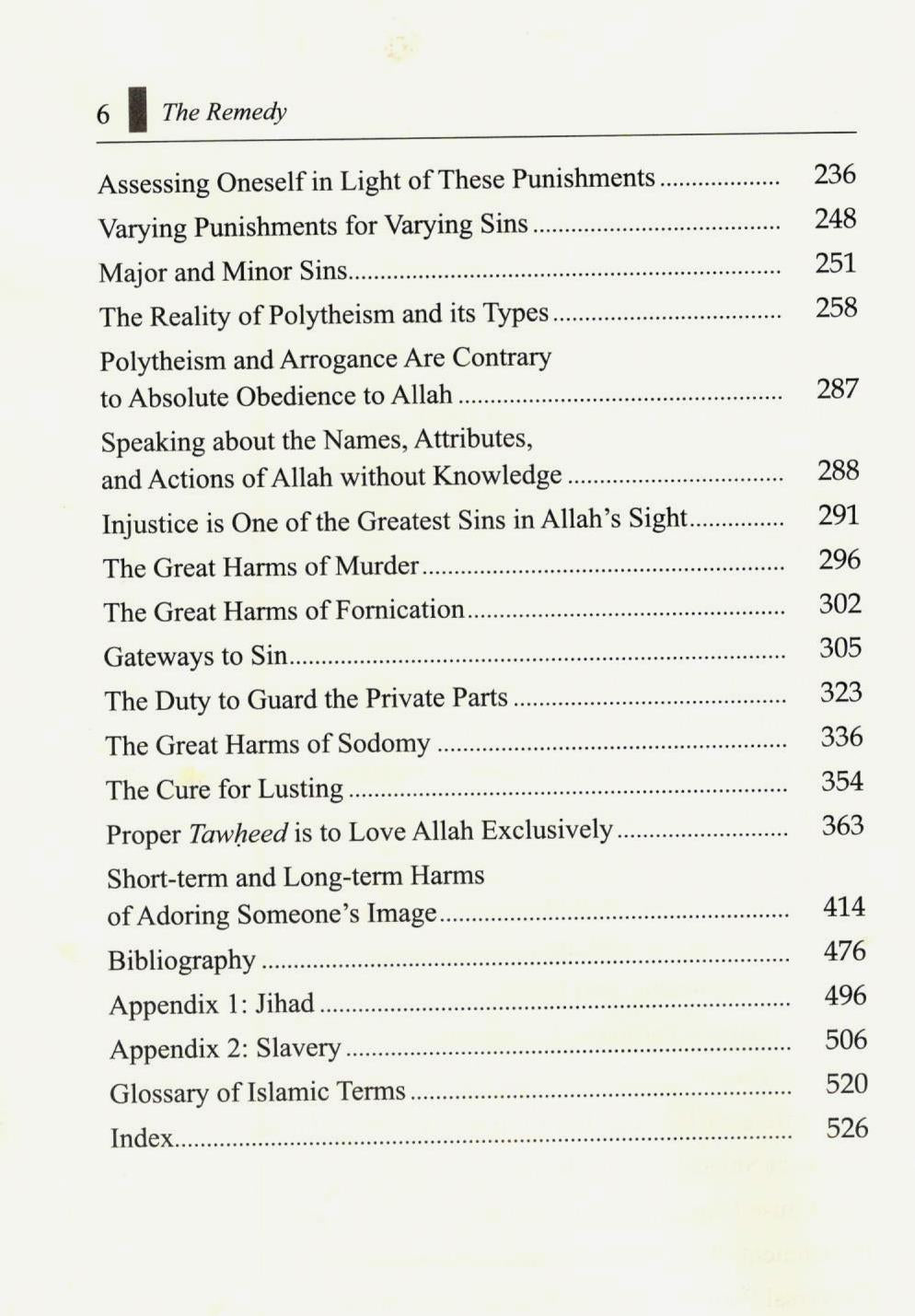 The Remedy for those Victimized by Sins