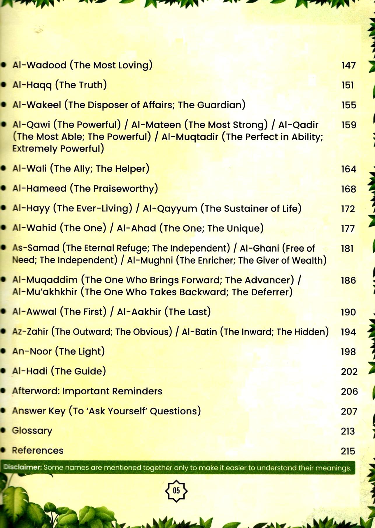 My Journal of Al-Asma-ul-Husna