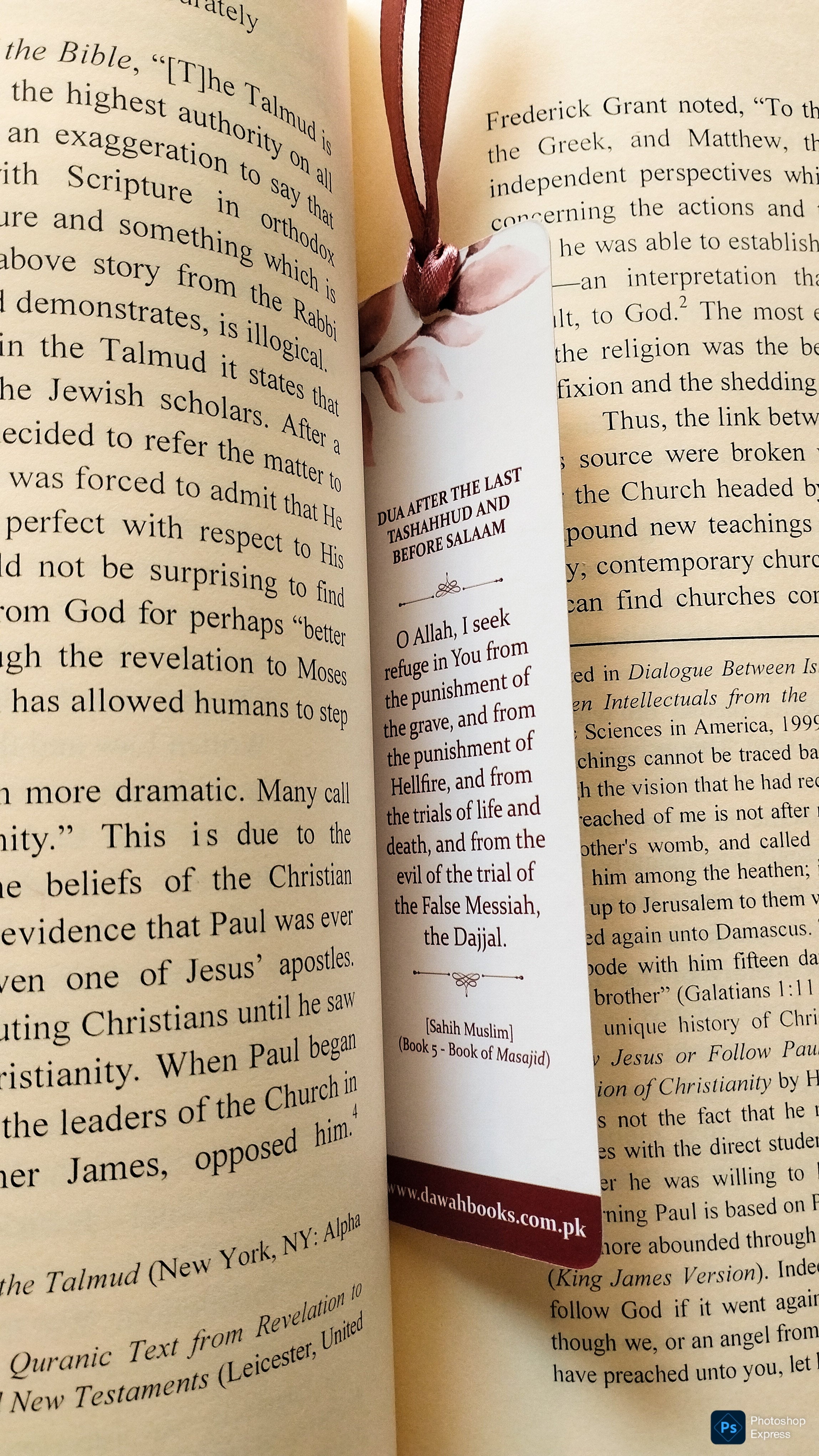 Bookmark - Masnoon Dua Series - Pink