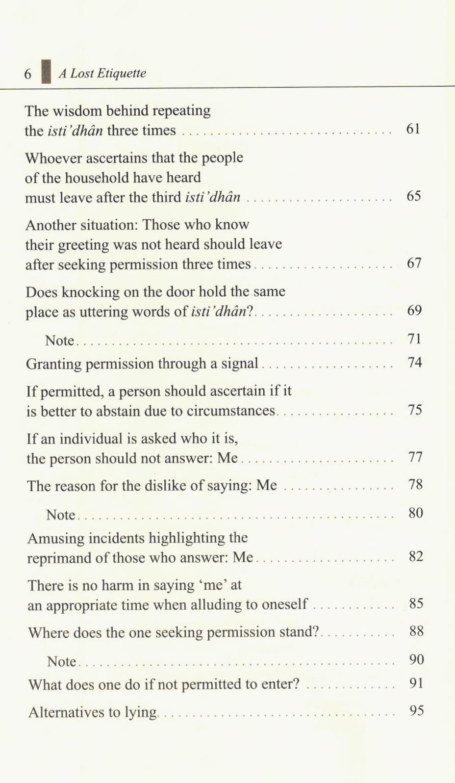 A Lost Etiquette