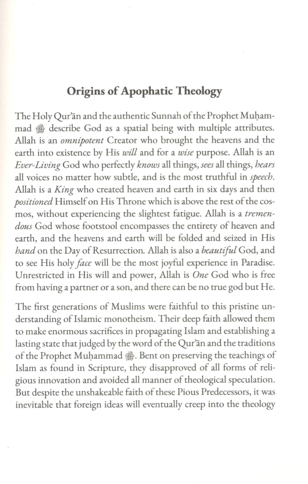 Ibn Taymiyyah on Divine Simplicity