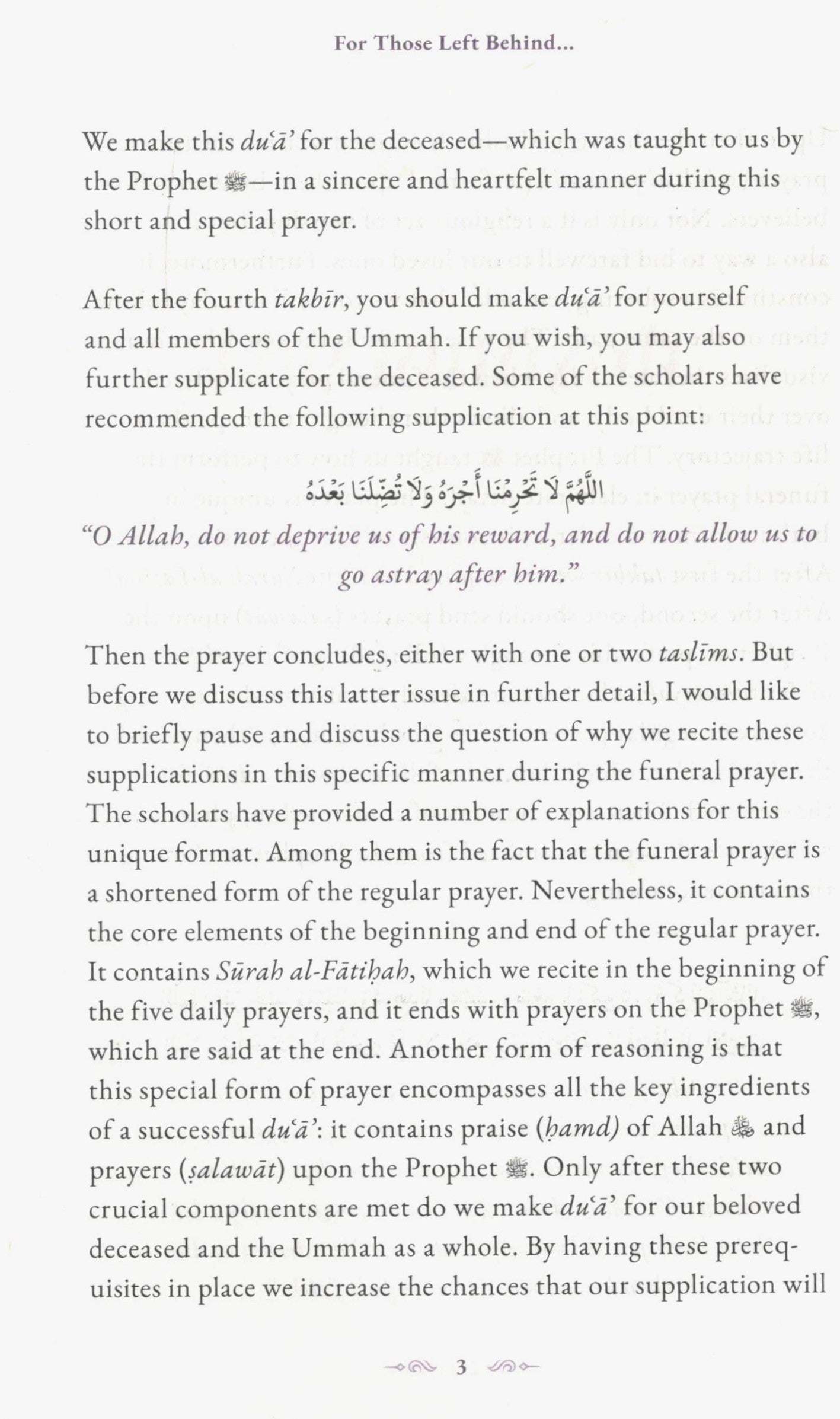 For Those Left Behind: Guidance on Death and Grieving- Pakistan Edition