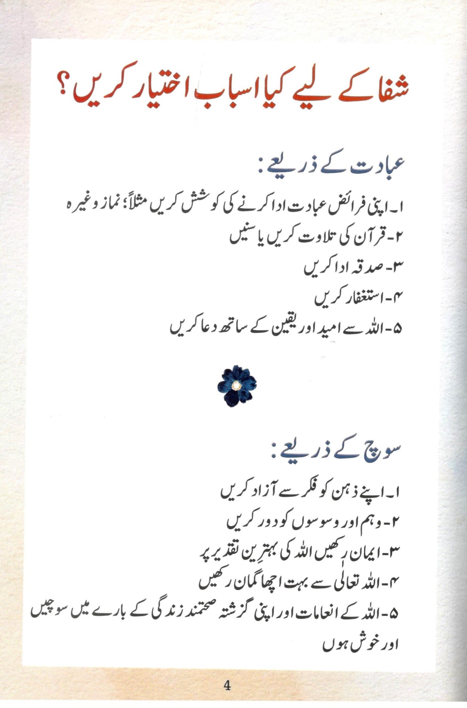 Jism aur Dil ki Shifa | جسم اور دل کی شفاٰء