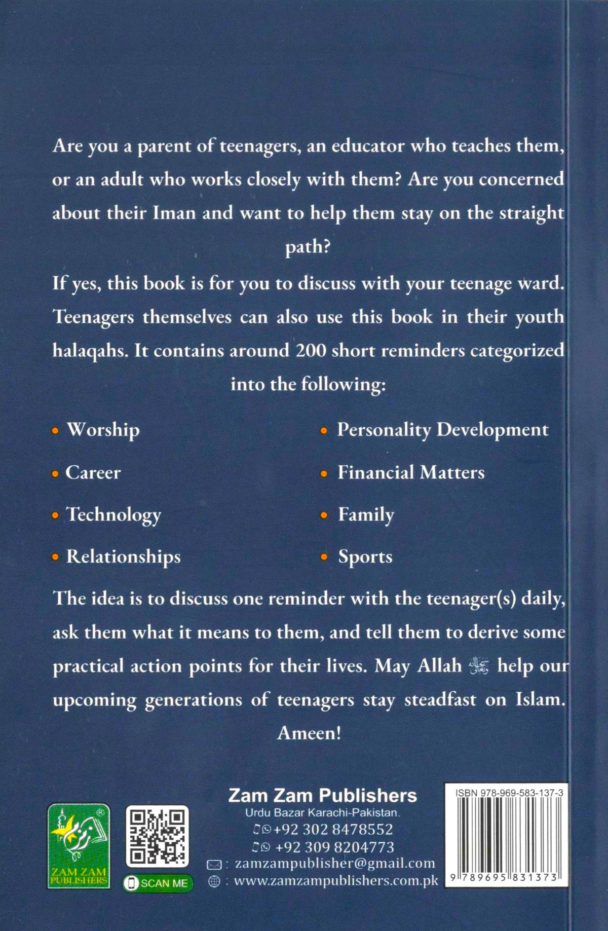 200 Reminders For The Muslim Teenagers (Boys)