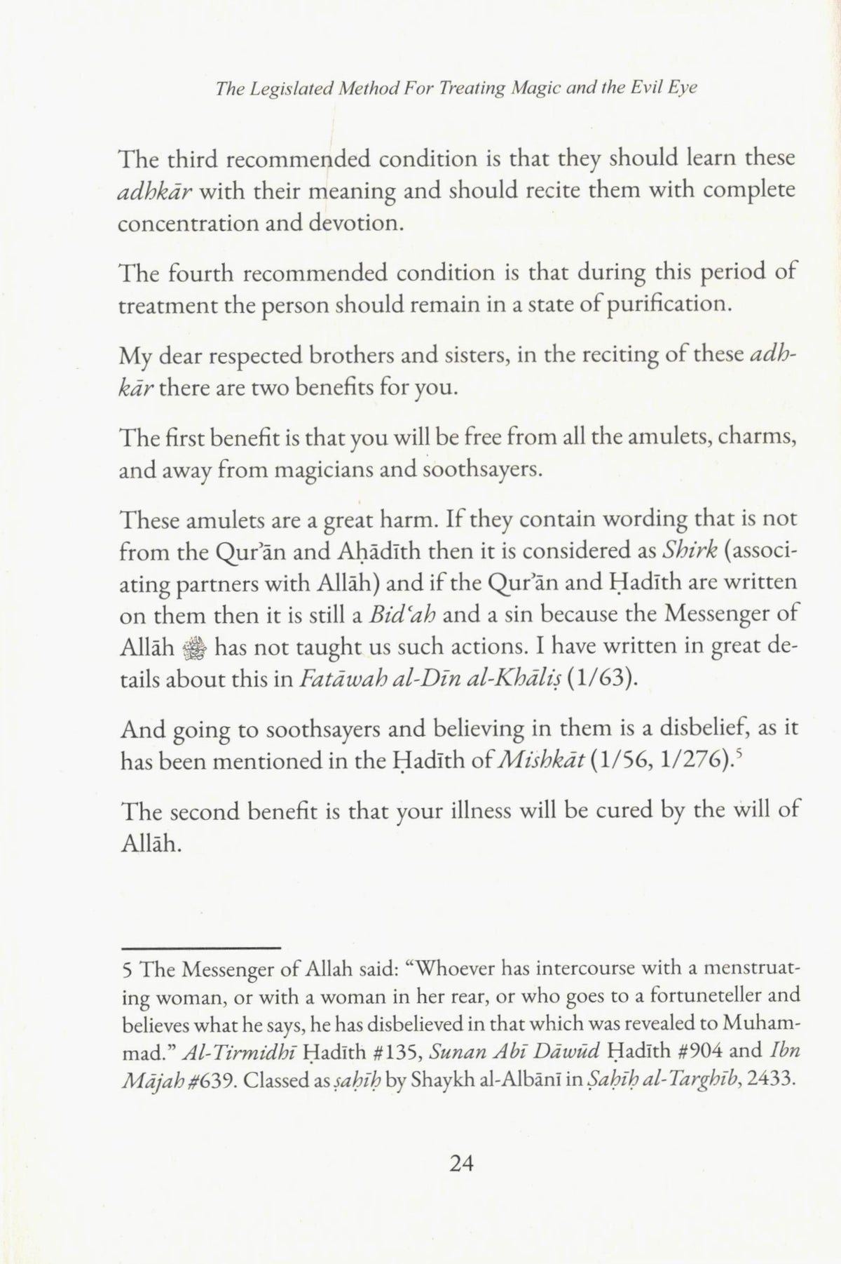 The Legislated Method for Treating Magic and the Evil Eye