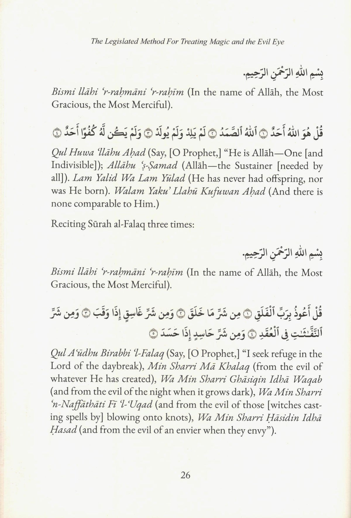 The Legislated Method for Treating Magic and the Evil Eye