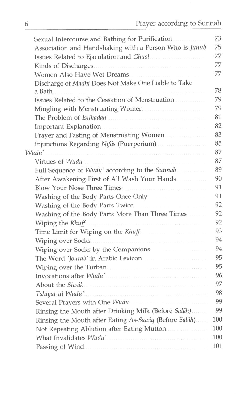 Prayer According To The Sunnah