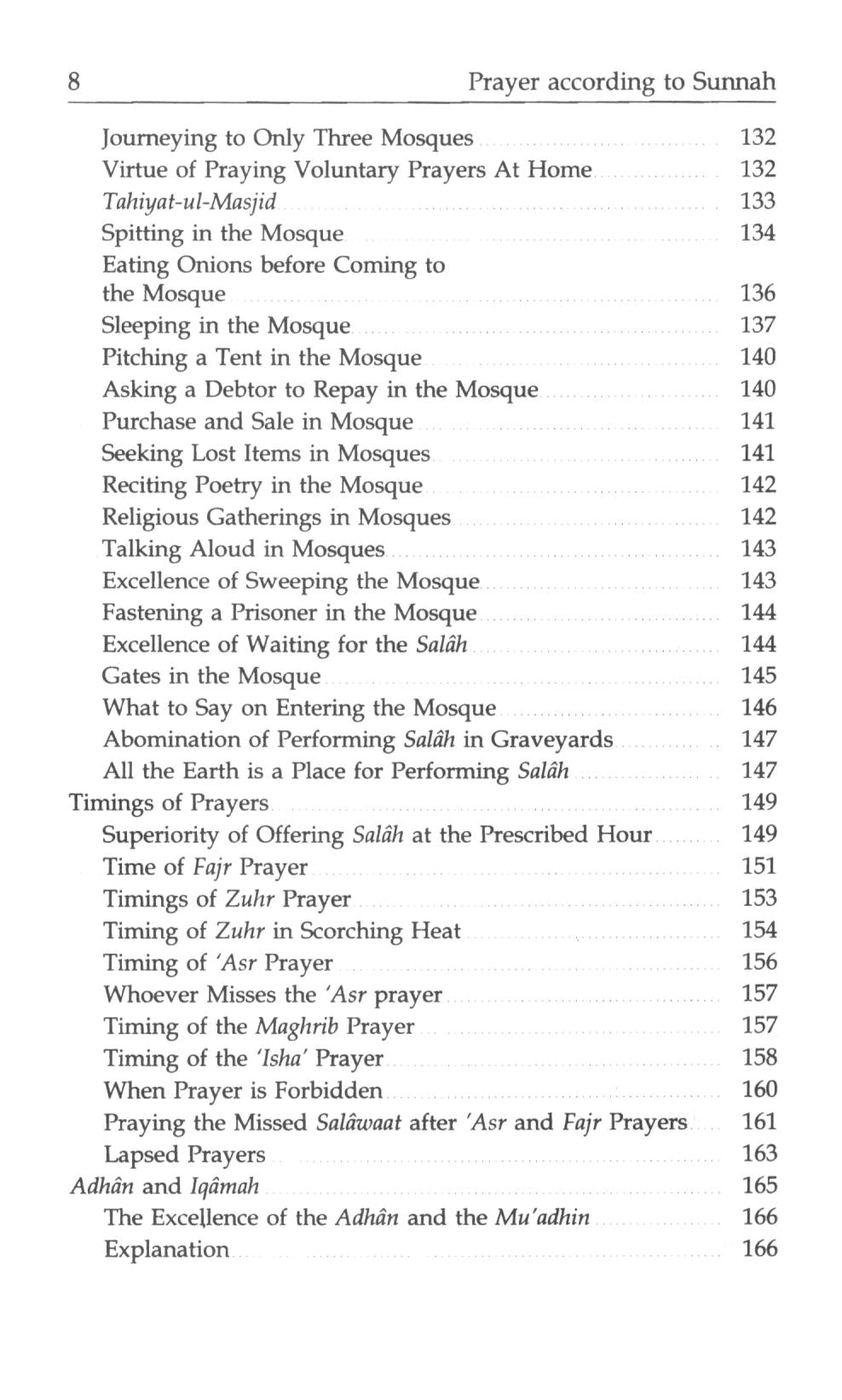 Prayer According To The Sunnah