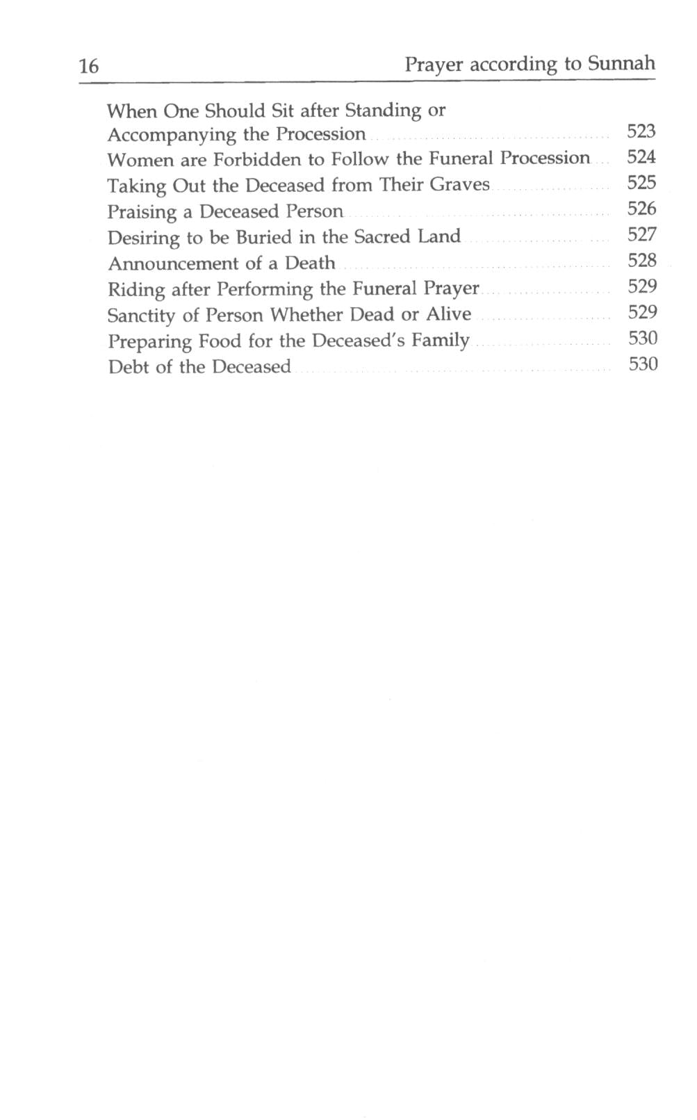 Prayer According To The Sunnah