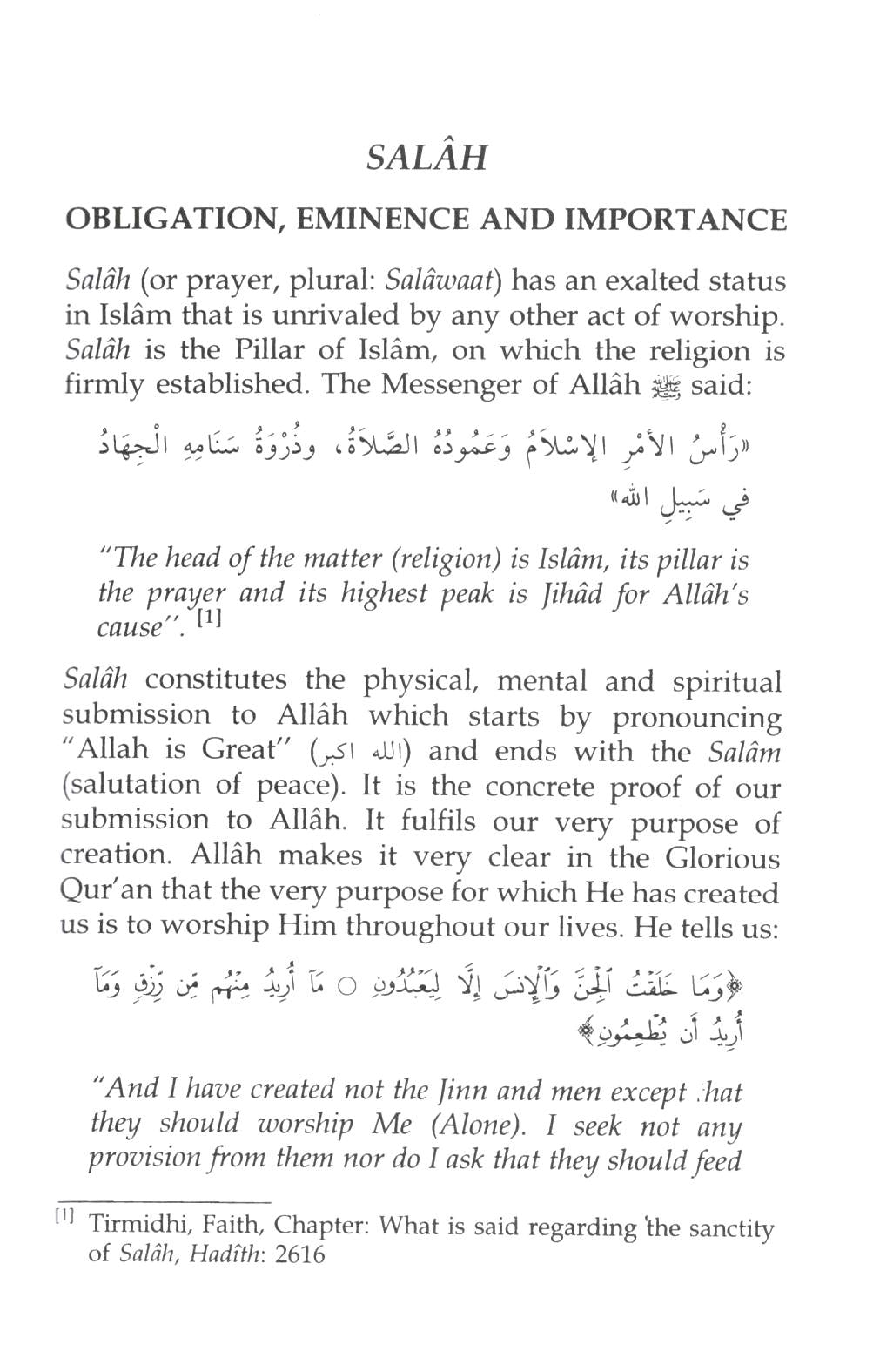 Prayer According To The Sunnah