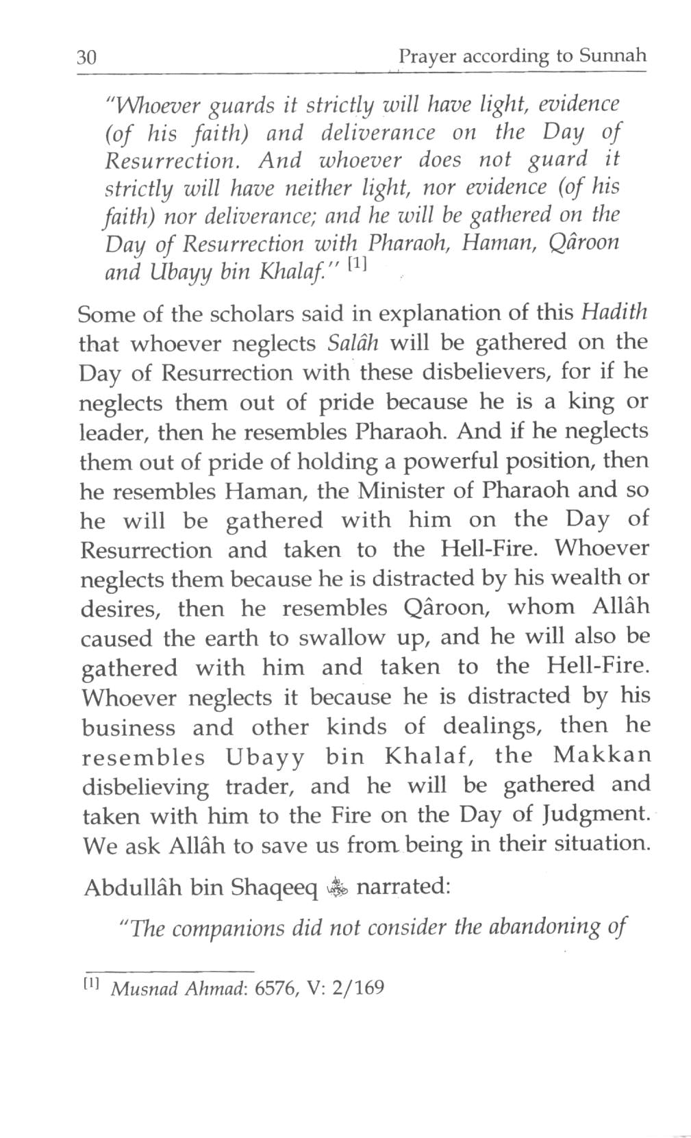 Prayer According To The Sunnah