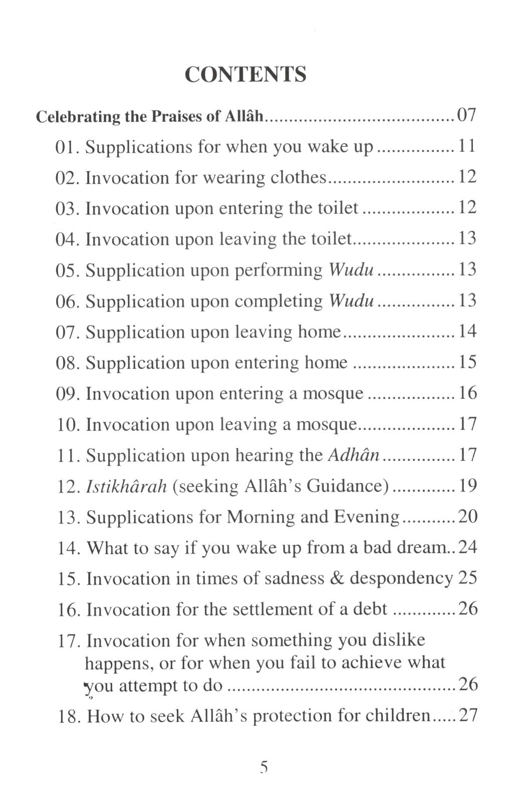Selected Supplications For The Day & The Night