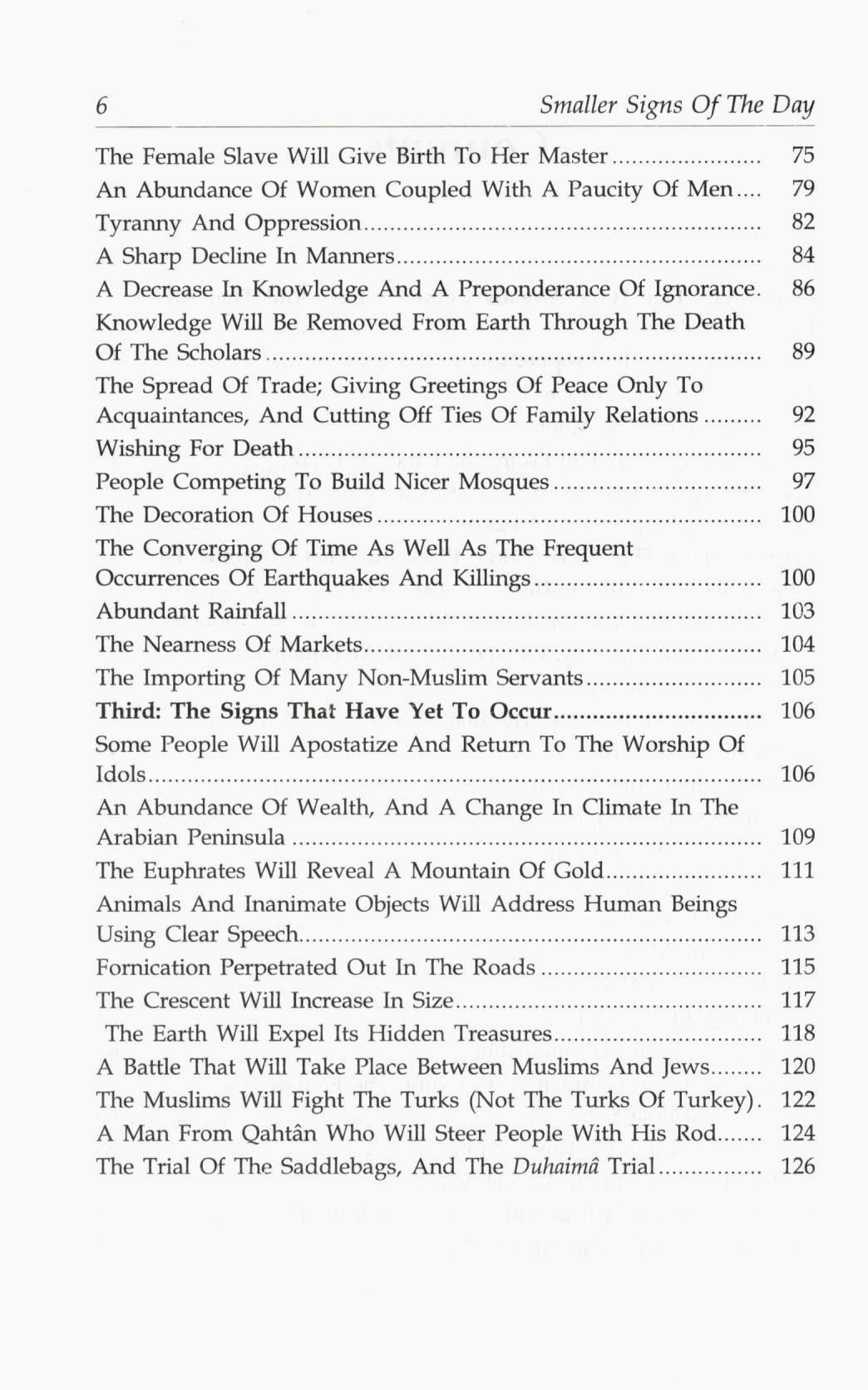 Smaller Signs Of The Day