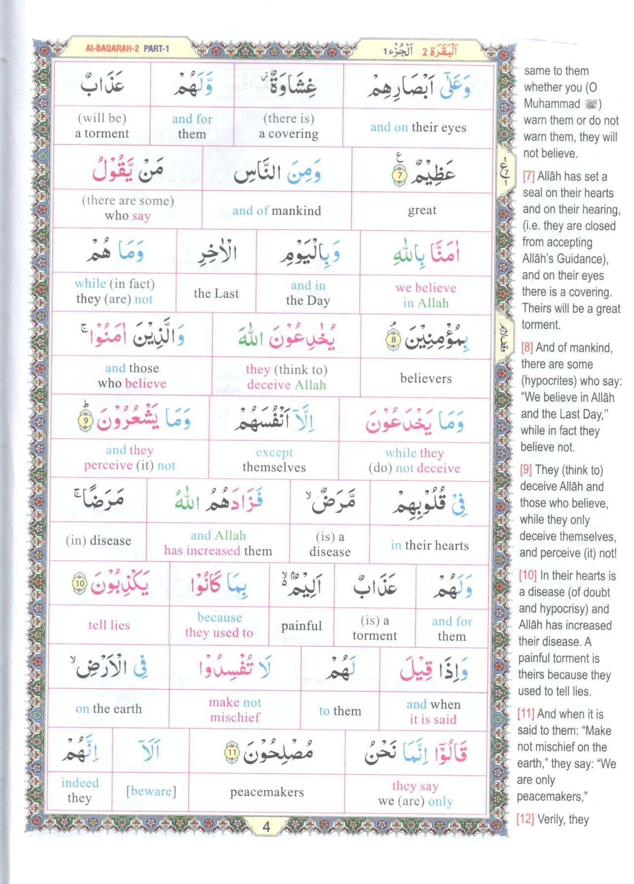 Study the Noble Quran - Word for Word
