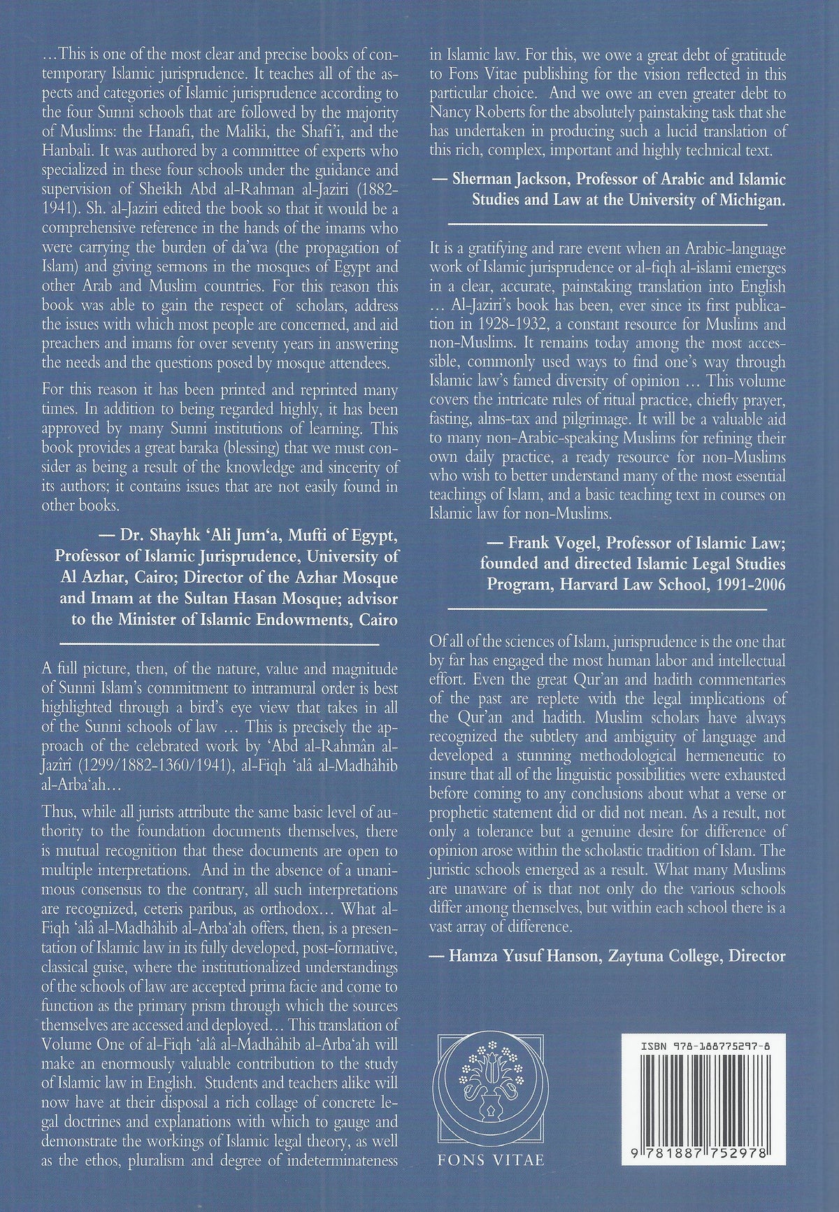 Islamic Jurisprudence According To The Four Sunni Schools