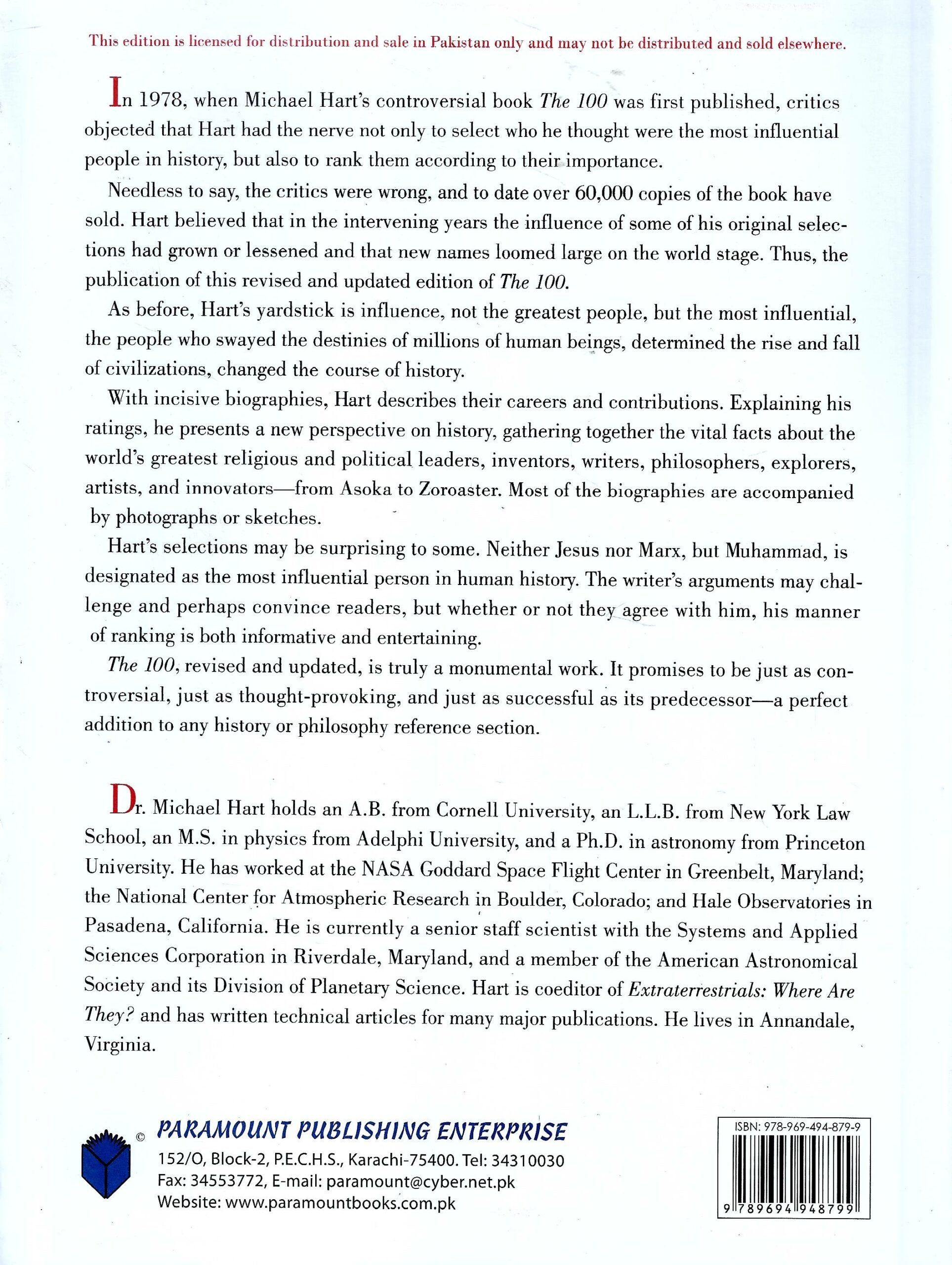 The 100: A Ranking of the Most Influential Persons in History