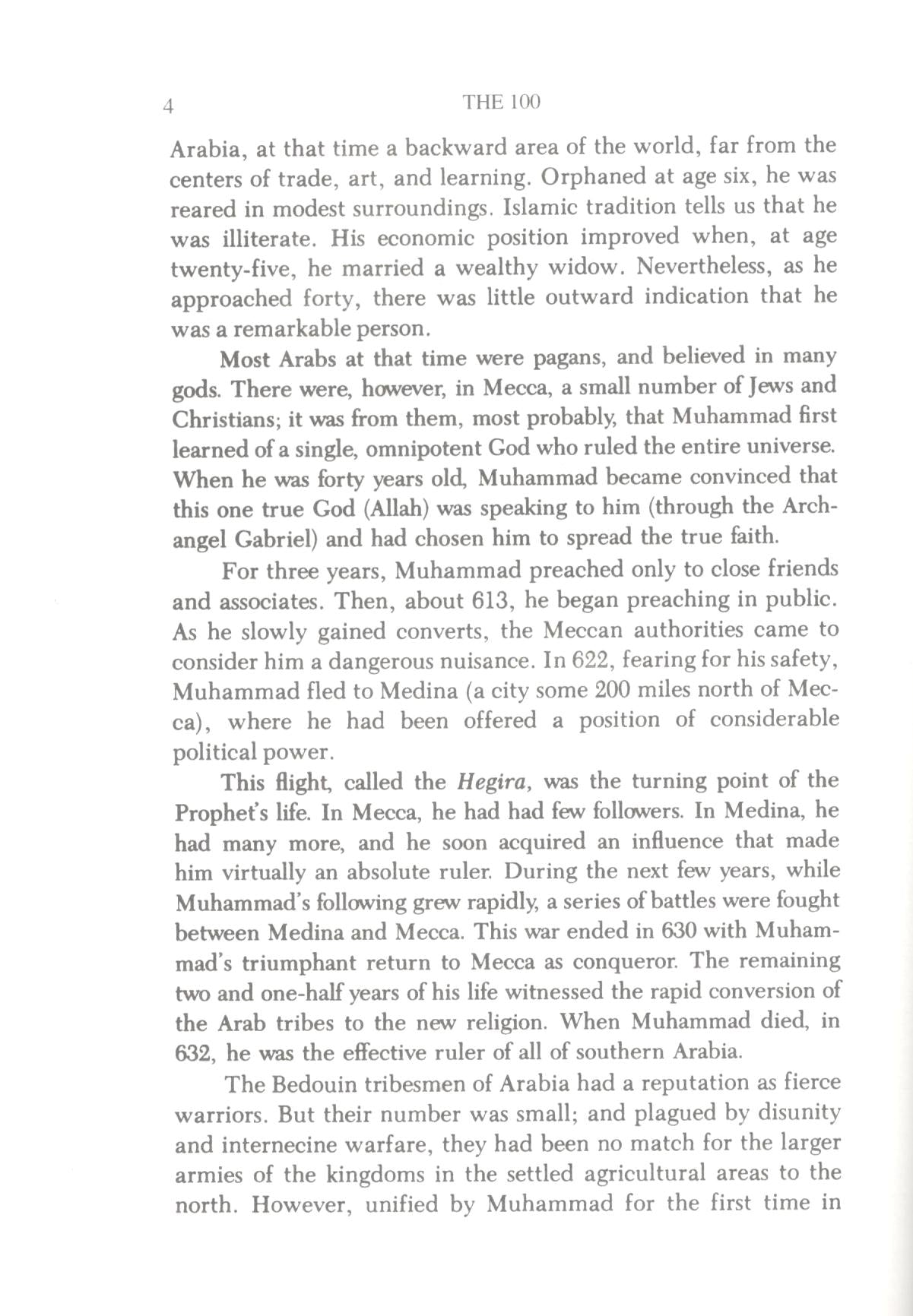 The 100: A Ranking of the Most Influential Persons in History