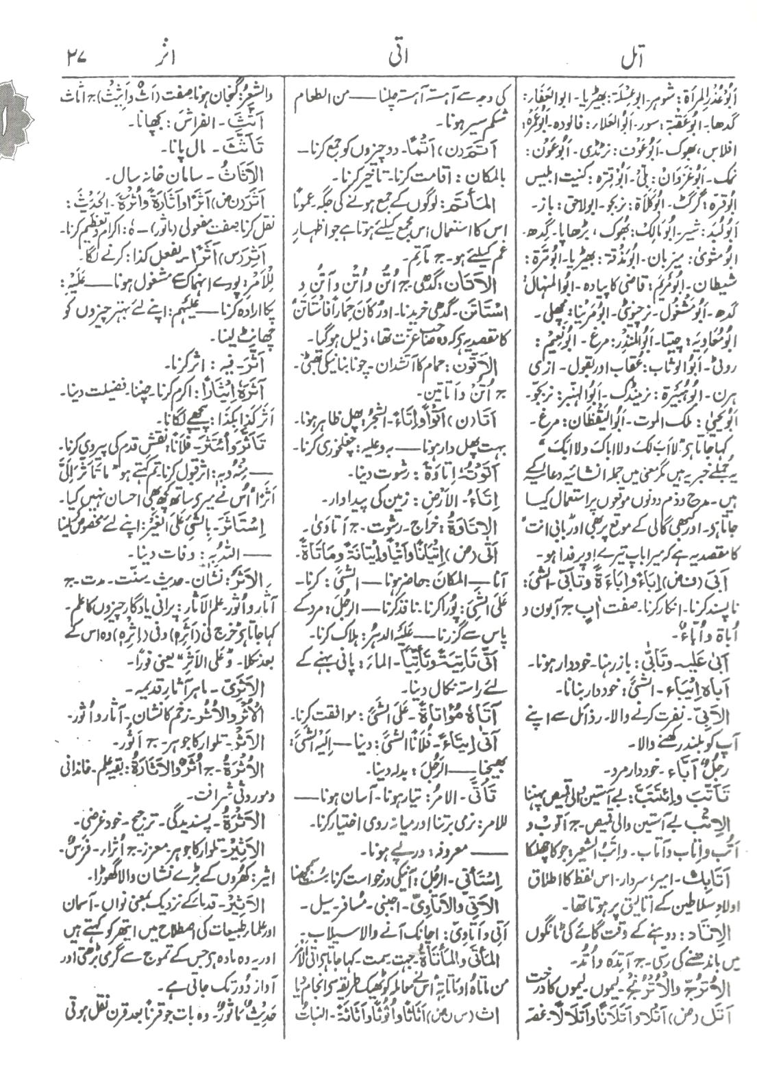 مصباح الغات - مکمل عربی اردو